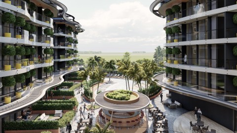 Alanya Oba Mah DOWNTOWN BEST HOME' DA Satılık  1+1 Daire